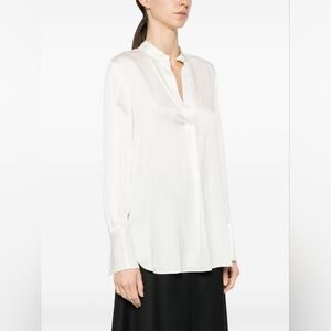 By Malene Birger Mabillon silk shirt long sleeve blouse 34 women's small